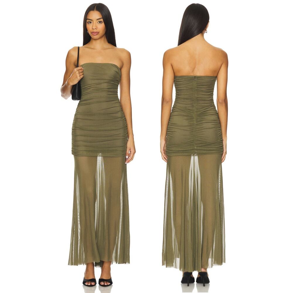 Amanda Uprichard Leo Dress Strapless Maxi Party Wedding Formal Prom Evening XS